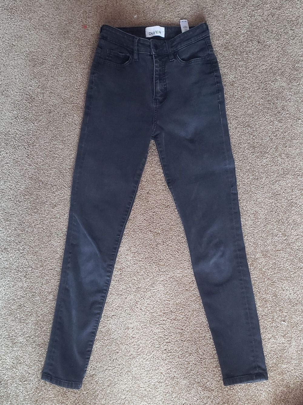 DU/ER Women’s Black High-Rise Skinny Jeans